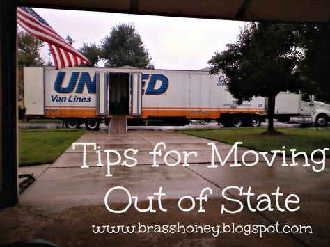 Brass Honey: Tips For Moving Out Of State Tips For Moving Out, Moving Out Of State, Moving House Tips, Moving Across Country, Moving Help, Moving Guide, Tips For Moving, Van Lines, Moving To Texas