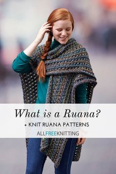 Remember ruanas? I don't really see them much outside of knitting patterns... do you? Holiday Knitting Patterns, Knit Shawl Pattern, Ruana Pattern, Ruana Wrap, Knit Clothing, Knit Clothes, Knit Shawls, Knitted Afghans, Knit Shawl