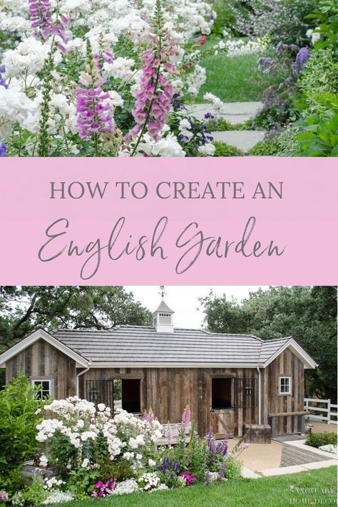 I have to admit, I’m a little bit giddy about our garden this year. You see, this is the romantic English garden I dreamed of three years ago, when we moved into this house. And trust me when I tell you, it seemed like a BIG dream considering where we started. If you're looking to plan an English rose garden for your backyard space then you need to read about how we accomplished such a big project. English Roses Garden, English Flower Garden, Sanctuary Home Decor, English Rose Garden, Outdoor Interior Design, Sanctuary Home, Rose Garden Design, English Country Gardens, Modern Farmhouse Design