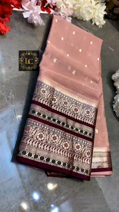 *Baneras Dupion-Spl Color*  *Pre-Book*  Soft Baneras Dupion Saree in Pastel Shade..... Wine color weaving Border...Tissue Pallu... Contrast Blouse  *Soft &Light Weight*   *Price:2050  *Keep Shopping* *Happy Selling* *14 Days Dispatch time* *Multiples Available* Contrast Blouse, Wine Color, Soft Light, Borders, Saree, Pastel, Wine