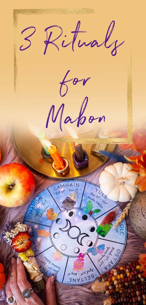 three rituals for mabon // mabon rituals // fall equinox rituals // rituals for the fall equinox // gratitude rituals Fall Equinox Rituals, Mabon Crafts, Connect With Yourself, Solstice And Equinox, The Wheel Of The Year, Winter Invitations, Moon Spells, Autumnal Equinox, Healing Magic