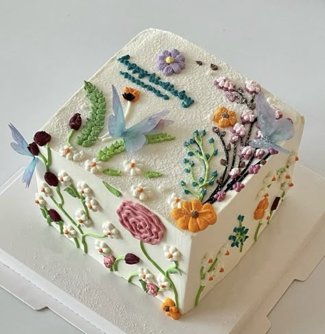 Square Cake, August 20, Sheet Cake, Square, Cake, Flowers, On Instagram, Instagram