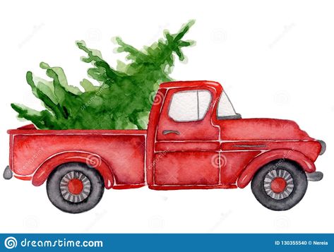 Clay Christmas Ideas, Christmas Card Art Ideas, Snowman Gnomes, Air Dry Clay Christmas, Card Art Ideas, Photos Display Ideas, Thanksgiving Templates, Red Christmas Truck, Truck With Christmas Tree