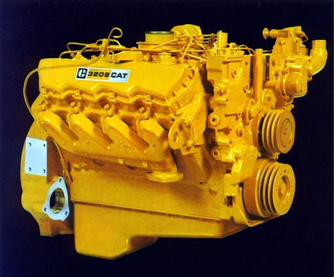 Caterpillar "3208" V-8 diesel engine. Mechanical Animals, Caterpillar Equipment, Cat Engines, Caterpillar Engines, Cat Caterpillar, Cat Power, Custom Big Rigs, Classic Cars Trucks Hot Rods, New Holland Tractor