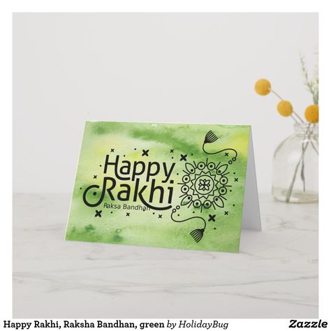 Happy Rakhi, Raksha Bandhan, green Card Happy Rakshabandhan Cards, Rakshabandhan Drawing, Hindu Holidays, Raksha Bandhan Songs, Raksha Bandhan Drawing, Raksha Bandhan Pics, Rakhi Message, Happy Raksha Bandhan Quotes, Raksha Bandhan Messages