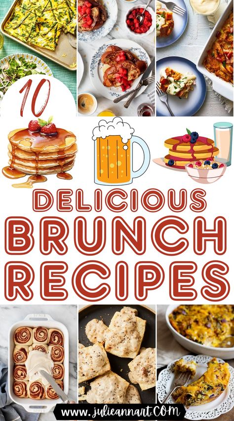 Delicious Brunch Recipes Unique Brunch Recipes, Quick Brunch Ideas, Healthy Weekend Meals, Brunch Food Recipes, Easy Brunch Ideas, Brunch Menu Ideas, Brunch Flyer, Quick Brunch, Homemade Brunch