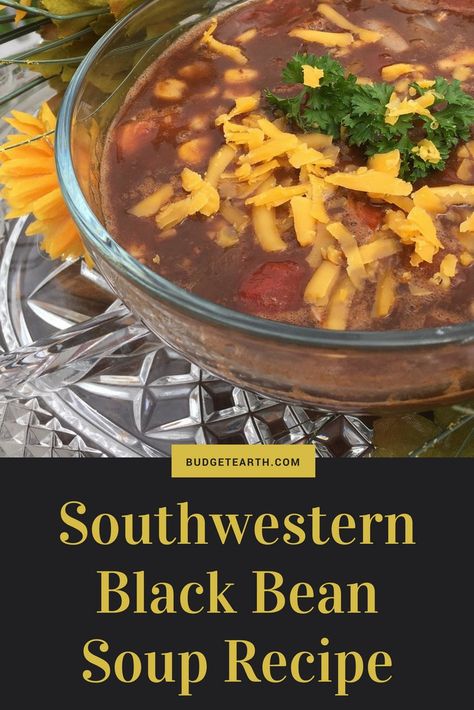 Michigan Food, Black Bean Soup Recipe, Southwestern Recipes, Bean Soup Recipe, Bean Soup Recipes, Black Bean Soup, Homemade Soup, Bean Soup, Best Dessert Recipes