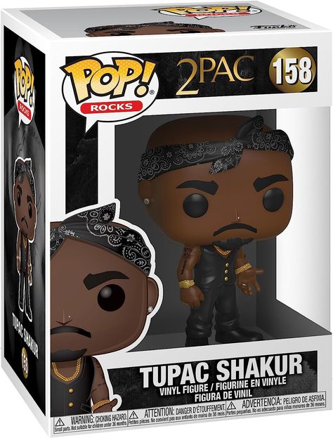 #AD #FUNKOPOP #158 #COLLECTION #COLLECTORS #GIFT #GIFTIDEAS #CHRISTMAS #KIDS #TOYS Funko POP! Rocks: Tupac - Vest with Bandana, Multicolour Package dimension: 3.5" L x 4.5" W x 6.25" H Stylized collectable stands 3 ¾ inches tall, perfect for any Tupac fan Collect and display all Tupac POP Vinyl's Gangsta Rapper, Pop Disney, Funko Pop Figures, Pop Toys, Blockbuster Movies, Pop Collection, Men In Black, Tupac Shakur, Pop Figures