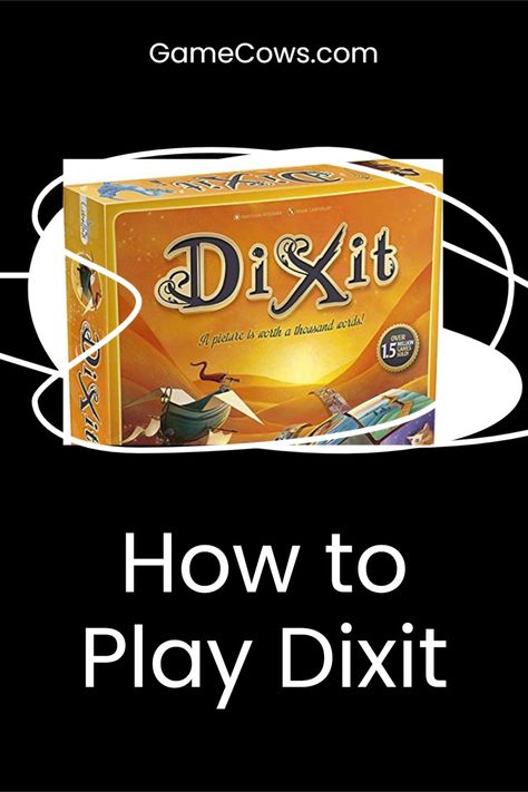 Welcome to your own, immersive, art museum. You’ll have to put your best paintbrush forward to win in Dixit. Picasso, Van Gogh, and everything you think you know about art? Yeah, throw that out. These abstract images are up for interpretation. Read more @GameCows.com #boardgames #cardgames #tabletopgames #partygames #Dixit #howtoplay #brettspiele #Juegosdemesa Rajiv Dixit, Dev Dixit, Dixit Cards, Dixit Odyssey, Dixit Board Game, Board Games For Couples, Creative Writing Classes, Player Card, Family Board Games