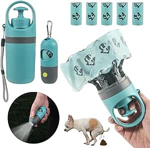 CyperGlory 6 Pcs Portable Dog Poop Scooper Set with Holder & Claw Clip, Pooper Bag Dispenser with LED Flashlight, Leash Attachable, Dog Walker Waste Picker for Small Medium Large Dogs, 90 Bags Include Poop Scooper, German Shepherd Names, Dog Pooper Scooper, Dog Bell, Pooper Scooper, Bag Dispenser, Pet Care Tips, Dogs Pooping, Dog Walker