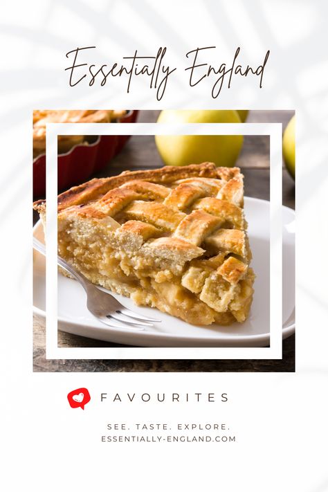 Traditional English Apple Pie has become almost a restaurant cliché. There's a reason for that. Done right, it's such a treat! English Apple Pie, British Apple Pie, Worlds Best Apple Pie, How To Bake An Apple Pie And See The World, Cheese And Onion Pie British, Traditional English Food, Grandma Ople's Famous Apple Pie, Making Apple Pie, Food For The Gods