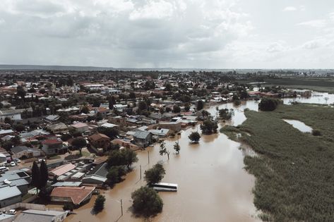 Widespread flooding caused damage, the loss of a life, and destruction of property and infrastructure across Gauteng. River Park, North Park, Accra, Aerial View, South African, The South, Quick Saves