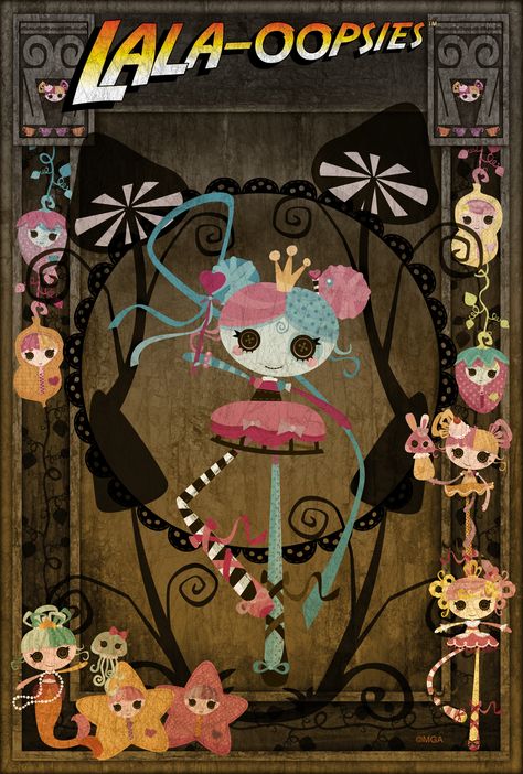 Can you guess what summer blockbuster inspired this sew cute poster? #Lalaloopsy #LalaOopsies #ballerina #movieparody #movieposter #blockbuster #movie Lalaloopsy Dolls, Monster High Characters, Most Popular Movies, Domain Hosting, Fun Illustration, Arte Inspo, Cute Poster, Silly Pictures, Indiana Jones