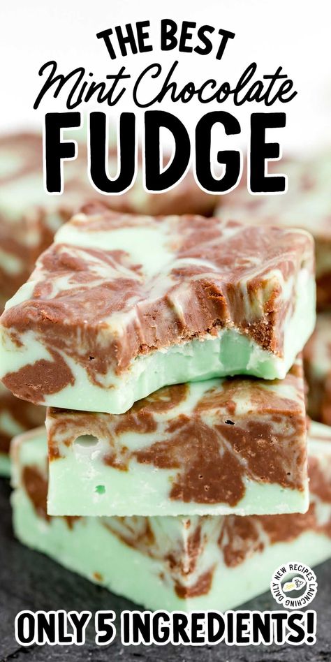 Mint Chip Fudge, Mint Chocolate Fudge Easy, Chocolate Mint Squares, Mint Chocolate Chip Fudge, Mint Fudge Baking Chunks Recipes, Chocolate Mint Bars, Mint Fudge Recipes Easy, Easy Mint Fudge, Flavored Fudge Recipes