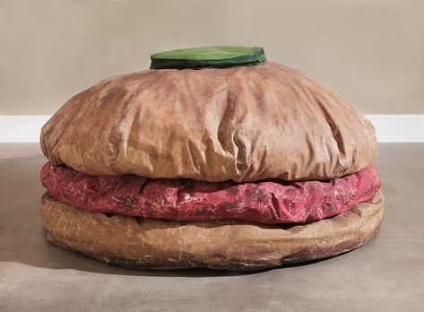 Claes Oldenburg Floor Burger  1962 Juan Sanchez Cotan, Pop Art Party, Pop Art Food, Robert Morris, Art Gallery Of Ontario, Claes Oldenburg, Food Sculpture, Food Artists, Oldenburg