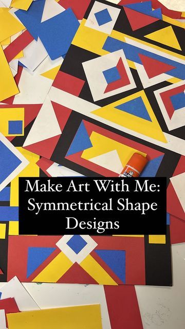 Mandy Culver on Instagram: "Let’s make symmetrical shape designs! I use this one day project with 2nd grade to prepare for our next project, Symmetrical Creatures👾 It’s a fun way to get the hang of the concept but create something beautiful in a short time. #symmetry #arteducation #artteacher #artproject #howto #create #artlesson #teacher #artclass" Indoor Activities For Toddlers, Art Education Lessons, 6th Grade Art, Symmetry Art, Elementary Art Projects, Math Art, Shape Art, Create Something, 6th Grade