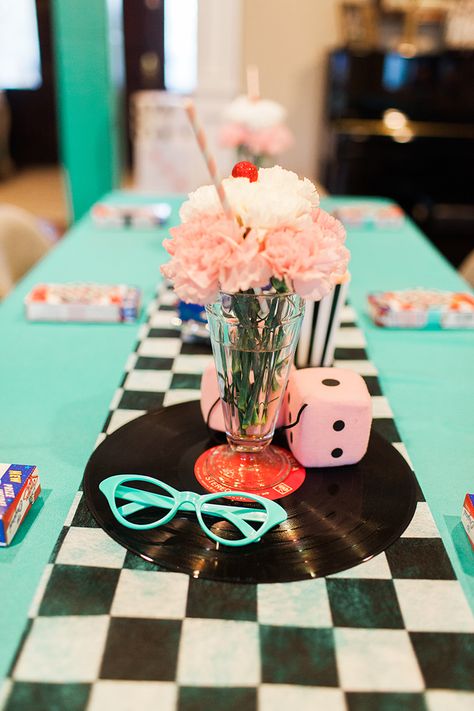 Fifties Theme Party 1950s, 1950 Party Theme Ideas, Grease Theme Party Ideas, Retro Birthday Theme Party Ideas, 1950s Diner Decor, Diner Balloon Decor, 1950s Wedding Ideas, 1950s Prom Decorations, 1950s Birthday Party Ideas