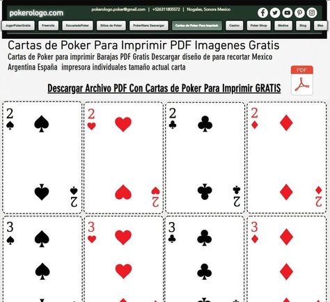 Cartas de Poker Para Imprimir PDF Imágenes Gratis Descargar Tamaño Actual https://www.pokerologo.com/cartas-de-poker-para-imprimir pokerologo.com/freerolls Bingo, Poker, Playing Cards