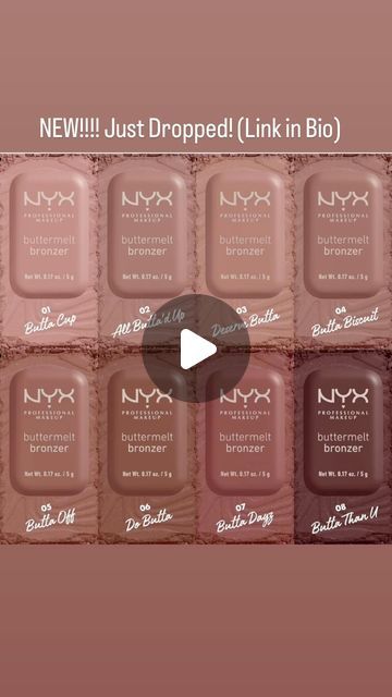 TRENDMOOD on Instagram: "Available Now! 🚨 LINK ➡️ BIO 🙀😍 NEW! Matte Buttermelt Bronzer 🤎✨ #nyxcosmetics   This formula melts into skin delivering a buttered up bronzed finish and silky-smooth skin, infused with mango butter, shea butter, and almond butter. For up to 12 hours of wear. For a sun-soaked bronze all year round. In 8 soft glow shades $10  #ComingSoon on their website & retailers   What did u get? 🤎😍✨XO #TRENDMOOD    .  #makeup #beauty #bbloggers #beautyblogger  #motd #makeupoftheday #mua #ilovemakeup #makeup #makeupaddict #makeuplover #makeuponpoint #makeuplove #makeuptalk #makeuptutorial https://amzn.to/3B9wTTE" Nyx Butter Melt Bronzer, Nyx Butter Bronzer, Nyx Buttermelt Bronzer Swatches, Nyx Bronzer, Nyx Butter, Butter Bronzer, Latest Makeup, Mango Butter, Beauty Ideas