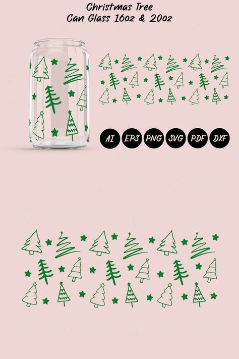 Libbey Glasses Ideas, Mug Svg, Cup Svg, Can Glass Wrap, Cricut Glass Cups Christmas, Free Glass Wrap Svg, Christmas Glass Wrap Svg, Libbey Glass Svg Christmas, Christmas Cup Wrap Svg