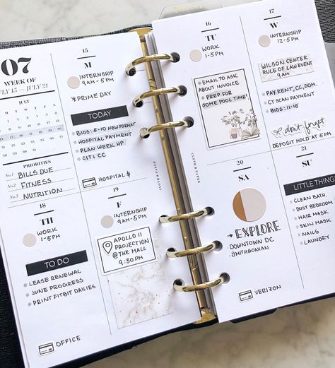 Cristina P. on Instagram: “This week in my fave @cloth_and_paper weekly inserts ❤️” Cloth And Paper Planner, Cloth And Paper Weekly Inserts, Lv Planner Aesthetic, Lv Planner, A5 Filofax Ideas, Weekly Planner Book, Filofax Personal Setup, Filofax Saffiano, Weekly Planner Inserts