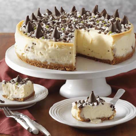 Decadent Cannoli Cheesecake with Ricotta Cream Topping - Cooking Italians Cannoli Cheesecake With Ricotta Cream Topping, Cakes Made With Ricotta Cheese, No Bake Cannoli Cheesecake, Canolli Cheesecake Recipes, Desserts With Ricotta Cheese, Cannoli Cheesecake Recipe, Cannoli Cheesecake, Traditional Cheesecake, Ricotta Cream