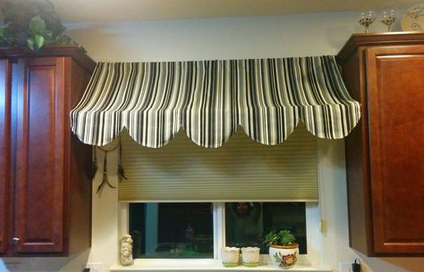 Bistro Kitchen Decor, Indoor Awnings, Italian Country Kitchen, Diy Window Shades, Awning Window, Diy Awning, House Awnings, Bistro Kitchen, Window Awning