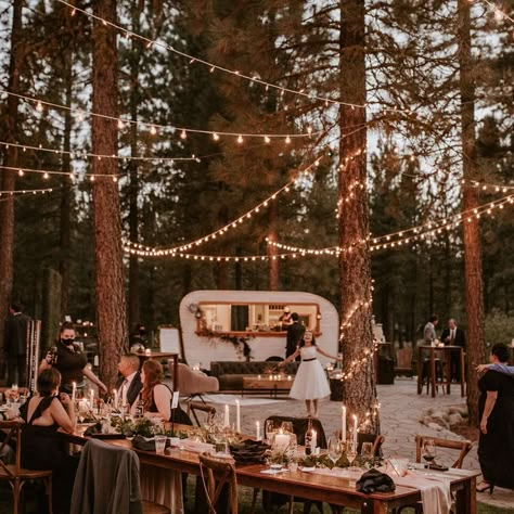 Camping Wedding Theme, Bonfire Wedding, Campground Wedding, Summer Camp Wedding, Airbnb Wedding, Forest Theme Wedding, Cabin Wedding, Cottage Wedding, Outdoor Wedding Inspiration