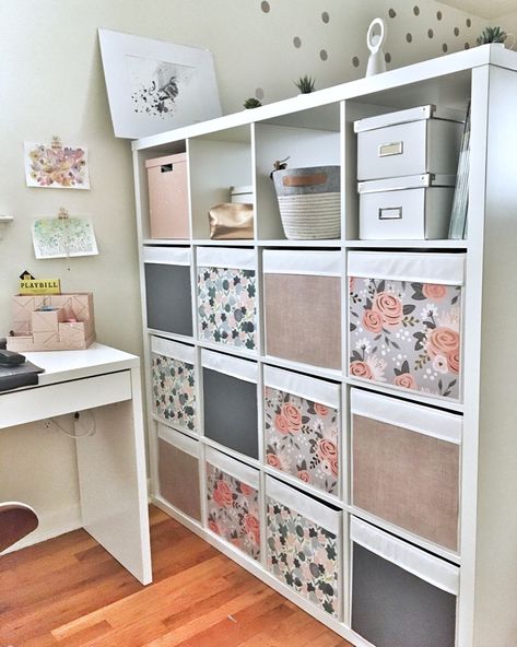 This is a very simple hack, but I thought maybe someone else will find this idea useful for their DRÖNA box. Ikea Box Storage, Drona Hack Ikea, Kallax Sewing Room, Ikea Kallax Ideas Craft Room, Diy Kallax Boxes, Ikea Kallax Ideas Bedroom, Ikea Drona Hack, Kallax Ikea Craft Room, Drona Box Hack