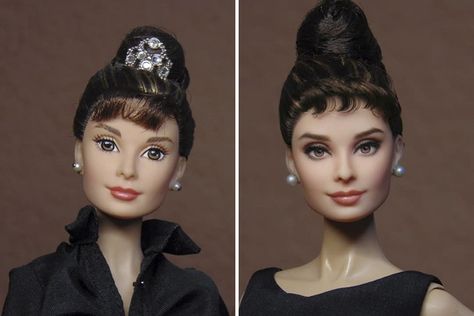 Barbie Ooak Doll, Spice Girls Dolls, Barbie Repaint, Celebrity Barbie Dolls, Repainted Dolls, Celebrity Dolls, Ooak Barbie, Custom Barbie, Makeover Before And After