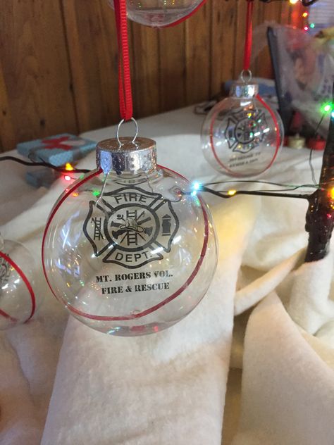 Fire Dept Christmas Party, Fire Department Ornaments, Fire Department Gifts Ideas, Fire Banquet Decorations, Fire Department Christmas Party, Fire Department Banquet, Ems Gifts, Wecreat Vision, Fire Department Christmas