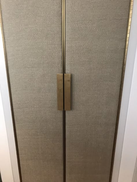 Fabric On Wardrobe Door, Textile Wardrobe Door, Upholstered Wardrobe Doors, Fabric Wardrobe Shutters, Fabric Closet Door Ideas, Fabric Glass Partition, Leather Wardrobe Doors, Fabric Laminate Wardrobe, Fabric Wardrobe Doors