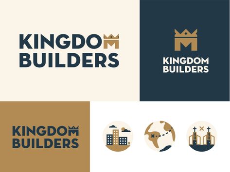 Kingdom Builders, Kingdom Logo, Globe Logo, Church Ministry, Graphic Elements, Portfolio Design, Creative Professional, Global Community, Branding Design