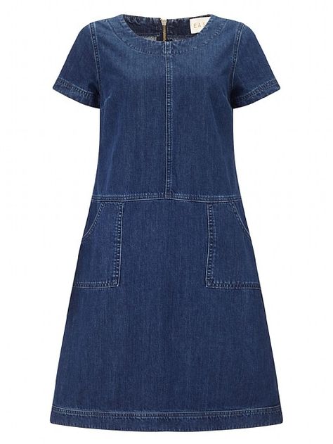 Seam Detail Denim Dress from EAST http://www.east.co.uk/seam-detail-denim-dress-blue/ Denim Frock, African Maternity Dresses, Twist Dress, Denim Wear, Zip Dress, Womens Clothes, Latest African Fashion Dresses, Lovely Clothes, Denim Details