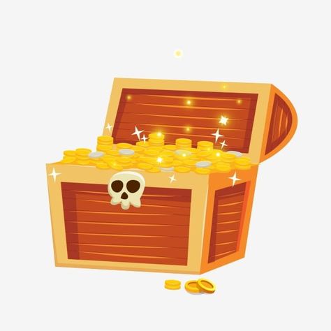 cartoon yellow treasure chest illustration Treasure Hunt Illustration, Treasure Chest Illustration, Cartoon Treasure Chest, Treasure Illustration, Treasure Chest Clipart, Treasure Cartoon, Fish Project, Images Cartoon, Ad Illustration