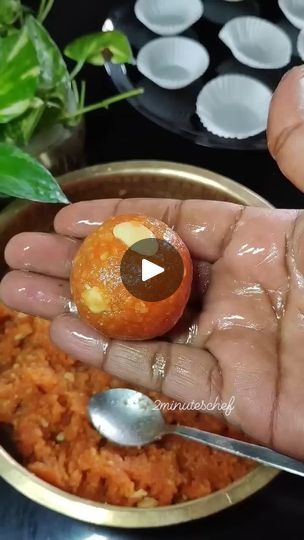 743K views · 43K reactions | Motichoor ladoo ❣️

Ingredients
Besan flour 1 cup 
Sugar 3 /4  cup 
Cardamom powder 1/4 tsp
Cashew 10
Ghee 2 tsp

#indianfood  #food #homemade #healthyfood  #homecooking #vegetarian  #southindianfood #cooking #recipe 
#2minuteschef  #tamilrecipes #reels #shorts #shortrecipes #reelrecipe #viralreel #viralvideo #viralshort #viral # sweetrecipe #ladoo
#motichoorladoo #ladu #sweet | 2minuteschef | 2minutes_chef · Original audio Besan Ladoo Recipes, Motichoor Ladoo Recipe, Motichoor Ladoo, Short Recipes, Food Homemade, Cardamom Powder, South Indian Food, Cooking Recipe, Ghee