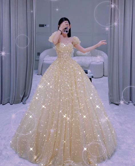 Idol Life, Everyday Princess, Korean Wedding Dress, Unique Wedding Gowns, Sparkle Wedding Dress, Gowns Dresses Elegant, Fancy Wedding Dresses, Princess Ball Gowns, Wedding Dresses Corset