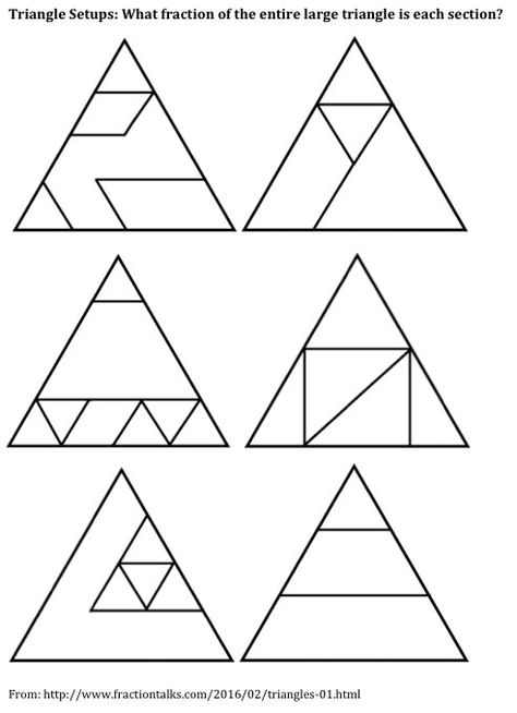 Fraction Pictures, Fractions Pictures, Triangles, Triangle Tattoo, Tattoos