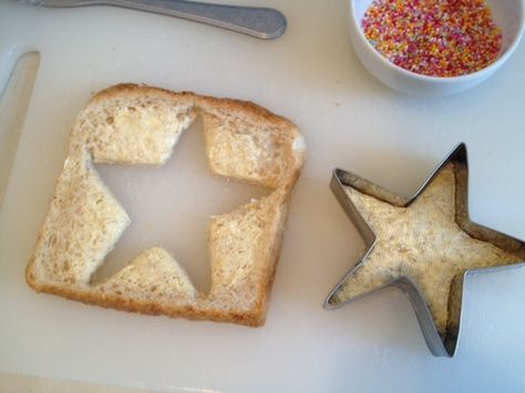 Shaped Pizza, Fairy Bread, Pinterest Contest, Kids Party Food, Star Cookies, Star Food, Cookies For Kids, 1st Birthday Parties, Star Shape