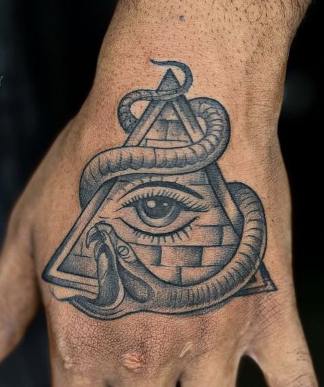 Eye Pyramid Tattoo, Pyramid Eye Tattoo, Birds Tatoos, Eye Of Anubis, Miracle Tattoo, Third Eye Tattoo, Secret Symbols, Pyramid Tattoo, Third Eye Tattoos