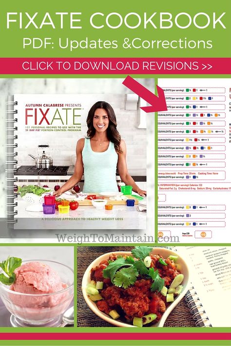 Fixate Corrections: 21 Day Fix Cookbook Updates & Revisions - Free PDF Download — PLAN A HEALTHY LIFE 21 Day Fix Challenge, Beachbody 21 Day Fix, Fixate Recipes, 21 Day Fix Diet, Autumn Calabrese, 21 Day Diet, 21 Day Fix Meal Plan, 21 Day Fix Extreme, Beachbody Recipes