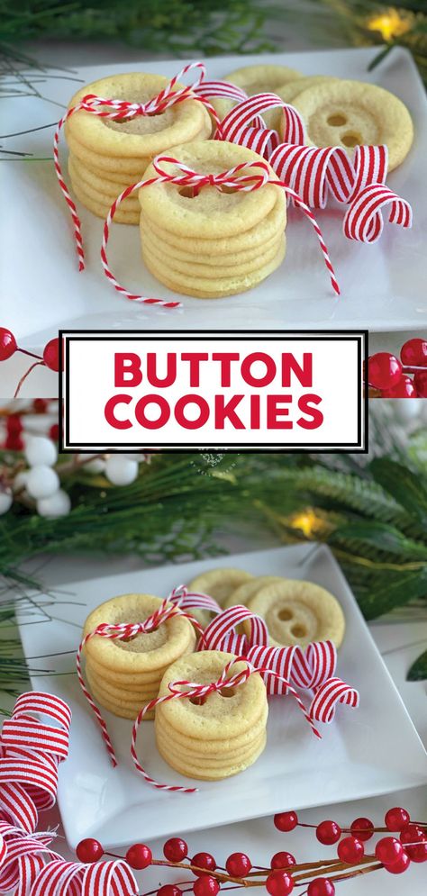 Adorable Button Cookies Made with Sugar Cookie Dough Button Cookies Decorated, Wilton Cookie Pan Recipes, Button Cookies Recipe, Dandy Do Cookies, Classy Cookies, Homemade Sugar Cookie Dough, Bow For Gift, Roll Out Sugar Cookies, Button Cookies