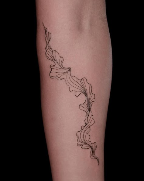 Masha S • Fine Line Tattoo • New York City | Dancing corrals in abstract design - Fine Line Tattoo 3 RL and 5 RL, check lines quality closer Inquires: Link in Bio Booking… | Instagram Fun Line Tattoo, Big Fine Line Tattoo Ideas, Watercolor Line Tattoo, Botanical Line Tattoo, Abstract Line Work Tattoo, Contour Line Tattoo, Fine Line Landscape Tattoo, Abstract Fine Line Tattoo, Line Work Tattoo Men