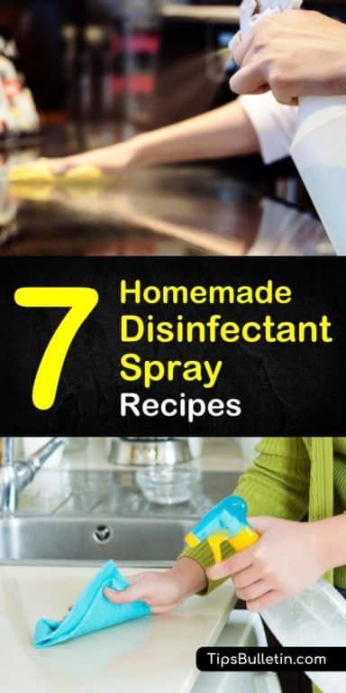 Natural Disinfecting: 7 Homemade Disinfectant Spray Recipes Homemade Disinfectant Spray, Vodka Water, Natural Disinfectant, Cleaner Recipes, Disinfectant Spray, Homemade Cleaners, Diy Sprays, Deep Cleaning Tips, Homemade Cleaning Products