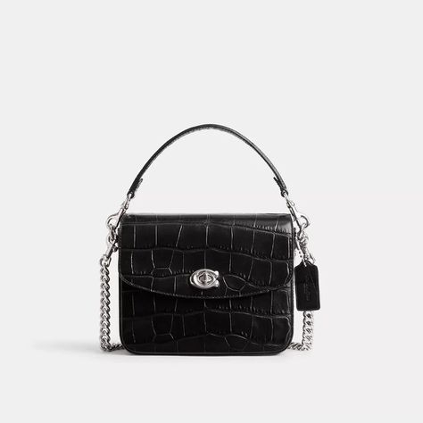 Crossbody Bag Aesthetic, Coach Cassie 19, Coach Cassie, Von Maur, Chain Top, Designer Crossbody, Bags Aesthetic, Black Shoulder Bag, Black Gift