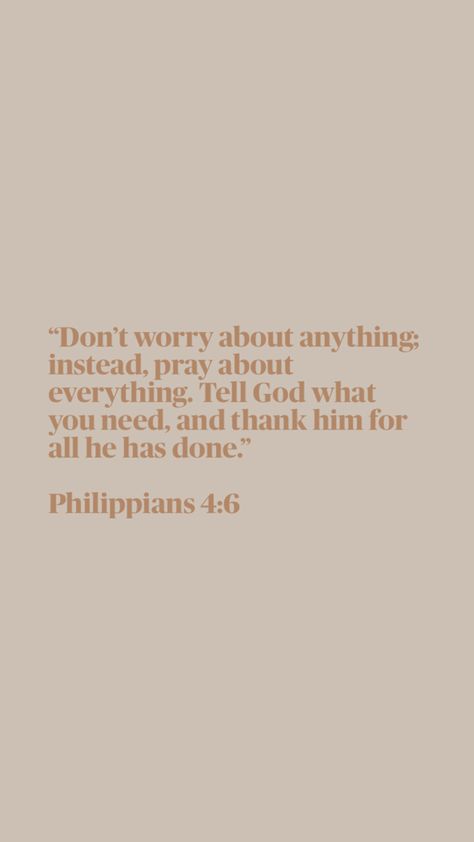 Short Bible Quotes, Philippians 4 6, Philippians 4, Bible Quotes, No Worries, Bible, Quotes