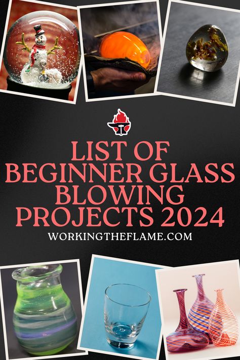 Embark on your glass blowing journey with our curated list of beginner-friendly projects for 2024! From simple glass ornaments to elegant paperweights, these projects offer an introduction to the art of glass blowing and allow you to explore your creativity.  #GlassBlowingBeginners #GlassBlowing #GlassCrafts #GlassArt #CraftingWithGlass #GlassBlowingInspiration #HandmadeGlass #CreativeGlassProjects #ArtisanGlass #GlassBlowingIdeas #Glass #BeginnerFriendly #WorkingTheFlame Blowing Glass Art, Glass Blowing Beginner, Wings Inspiration, Glassblowing Studio, Coil Pots, Art Of Glass, Blown Glass Art, Diy Art Projects, The Flame