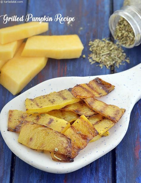 Grilled Pumpkin Recipe Increase Good Cholesterol, Grilled Pumpkin, Dinner Recipes Indian, Healthy Indian Snacks, Red Pumpkin, Good Cholesterol, Indian Dinner Recipes, Indian Dinner, Bad Cholesterol