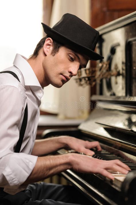 Virtuoso playing piano. Side view of handsome young man playing piano , #AFFILIATE, #piano, #Side, #Virtuoso, #playing, #young #ad Man Playing Piano, Piano Photoshoot, Piano Photography, Piano Photo, Piano Lessons For Beginners, Hand Images, Fairytale Photography, Piano Man, Piano Player