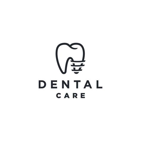 Dental Implant Logo Design, Dental Logos, Dental Clinic Logo Design, Tooth Icon, Dental Clinic Logo, Law Firm Logo Design, Teeth Logo, Dentist Logo, Dental Logo Design